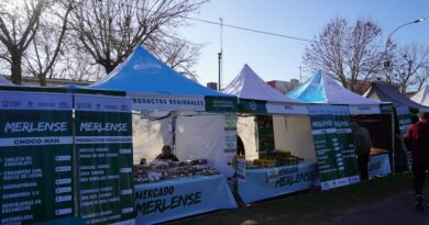 Merlo: el programa Mercado Merlense llegó a Parque San Martín