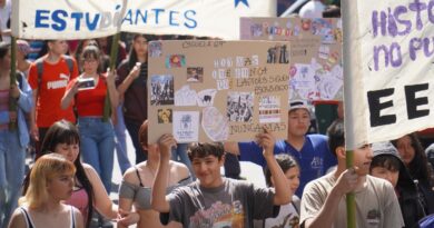 Merlo: octava marcha de estudiantes