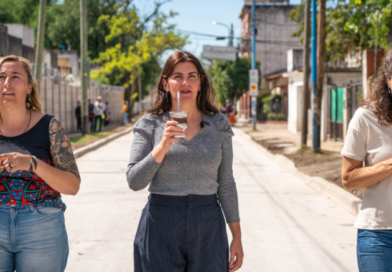 Finalizó la pavimentación de la calle Larralde en La Reja