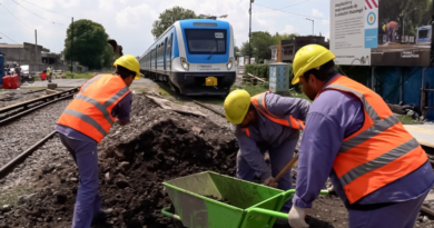 Por obras de Trenes Argentinos, está cerrado al tránsito el paso a nivel de la calle Santa Rosa