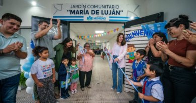 Moreno: Mariel Fernández inauguró el edificio del Jardín Comunitario “María de Luján”