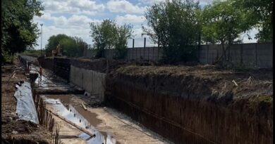 Merlo: avanzan las obras hidráulicas en el distrito