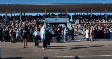 Morón: alumnos juraron a la bandera en el Colegio Militar de El Palomar