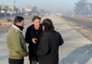 Katopodis recorrió las obras de la Ruta 40 en Merlo