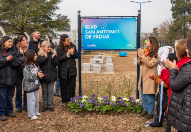 Mariel Fernández inauguró obras en barrio Arca de Paso del Rey