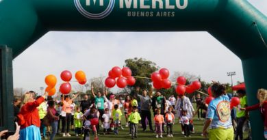 Merlo celebró una carrera solidaria en apoyo al Hospital Garrahan y la donación de órganos