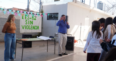 Estudiantes de Merlo participaron en una jornada contra la violencia escolar