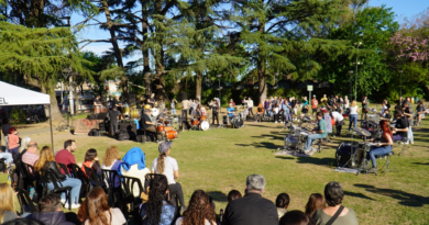 Merlo vibró al ritmo del “Mega Drum Fest” con más de 50 artistas en escena