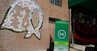 Merlo inauguró “El Cuenta Nietos”, una obra artística para reafirmar la memoria y el derecho a la identidad