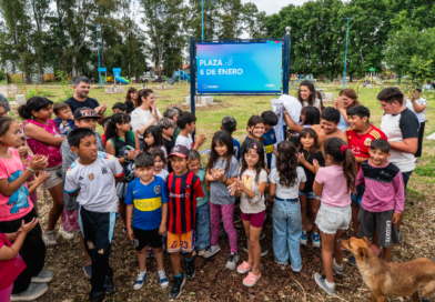 Mariel Fernández inauguró la Plaza 6 de Enero en Cuartel V