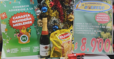 Merlo lanzó la Canasta Navideña Merlense con productos tradicionales a precio accesible