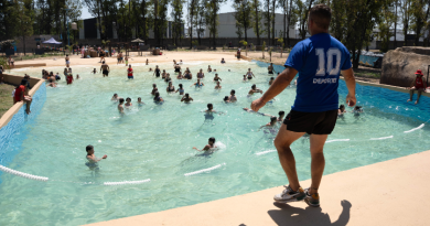 Moreno: arrancó la temporada alta en el Polideportivo Diego Armando Maradona