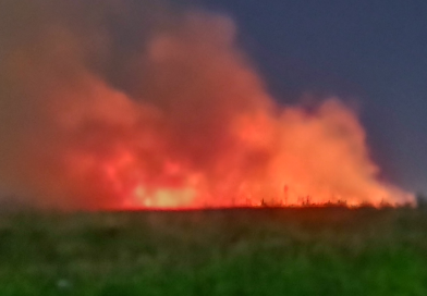 Merlo: se incendió un campo cercano a Ferrari