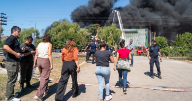 Se reavivó el fuego en el depósito de pintura de Francisco Álvarez
