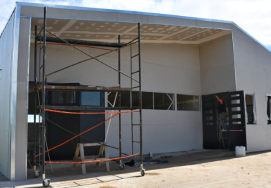 Avanza la construcción de un nuevo SUM en el Parque Deportivo El Palomar