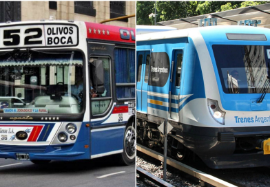 Este lunes aumentarán los pasajes de colectivos y trenes