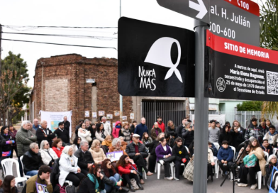 Morón homenajeó a María Elena Bugnone con la señalización de un Sitio de Memoria
