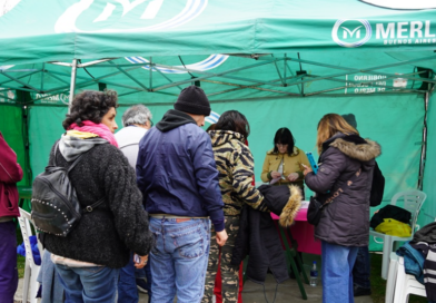 Merlo desplegó un operativo de asistencia integral para personas en situación de calle