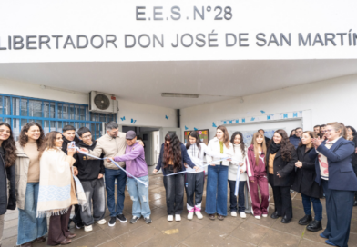 Mariel Fernández inauguró tres nuevas aulas en la Escuela Primaria Nº 28 de Trujui