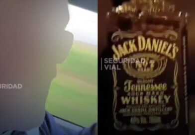 [Video] “Si nos matamos, nos matamos”: un hombre se grabó tomando whisky mientras manejaba
