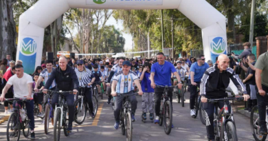 Ituzaingó: Pablo Descalzo encabezó la primera bicicleteada “Por la Memoria”