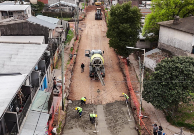 Moreno: comenzó la repavimentación de la calle San Emilio en Trujui