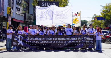 Merlo: estudiantes de escuelas públicas marcharon por la educación pública y sus derechos