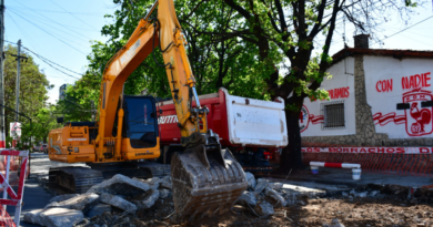 Morón: comenzó la repavimentación integral de la calle 25 de Mayo