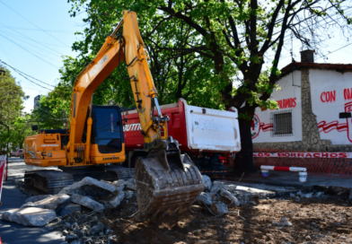 Morón: comenzó la repavimentación integral de la calle 25 de Mayo