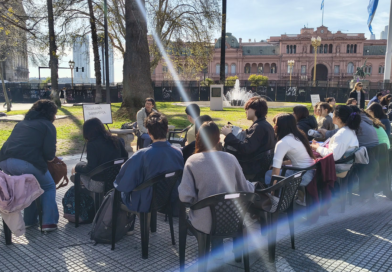 Los gremios universitarios realizaron clases abiertas para reclamar por la Ley de Financiamiento