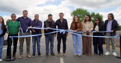 Merlo: inauguraron el nuevo puente de la Ruta 7