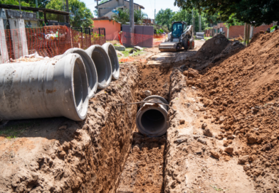Avanzan las obras hidráulicas en Cuartel V y Moreno Norte