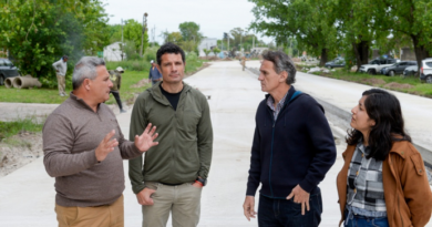 Katopodis supervisó obras viales en General Rodríguez