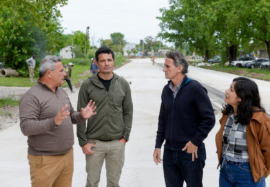 Katopodis supervisó obras viales en General Rodríguez