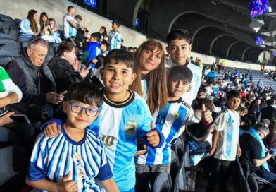 Merlo: chicos de Merlo Inclusivo, comedores, clubes barriales y espacios socieducativos alentaron a la Selección Argentina